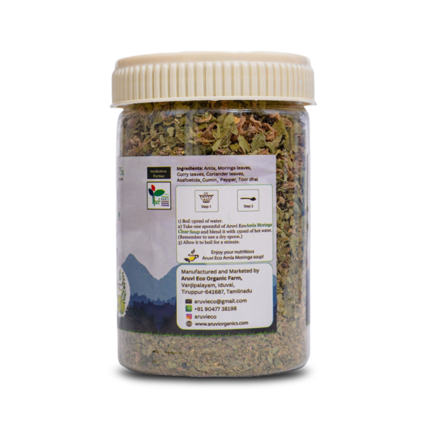 Organic Amla Moringa Clear Soup - Immunity-Boosting Soup, Rich in Vitamin C and Iron, Directly produced from our Farm - 75gm - Image 2